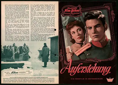 Filmprogramm IFB Nr. 4540, Auferstehung, Horst Buchholz, Myriam Bru, Edith Mill, Regie: Rolf Hansen