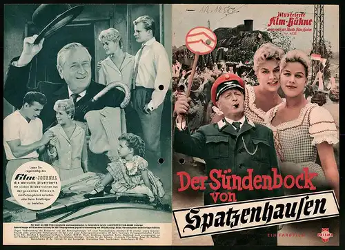 Filmprogramm IFB Nr. 4528, Der Sündenbock von Spatzenhausen, Hans Moser, Isa und Jutta Günther, Regie: H. B. Fredersdorf