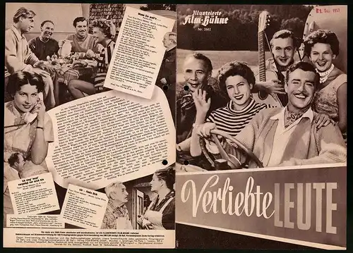 Filmprogramm IFB Nr. 2662, Verliebte Leute, Peter Pasetti, Rudolf Platte, Hannelore Bollmann, Regie: Franz Antel