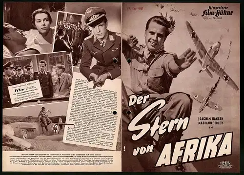 Filmprogramm IFB Nr. 3834, Der Stern von Afrika, Joachim Hansen, Marianne Koch, Regie: Alfred Weidenmann