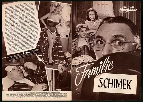 Filmprogramm IFB Nr. 3751, Familie Schimek, Theo Lingen, Fita Benkhoff, Regie: Georg Jacoby