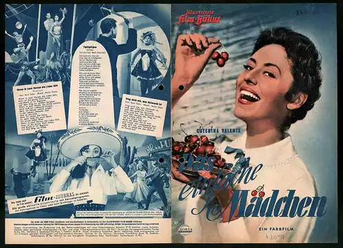 Filmprogramm IFB Nr. 3845, Das einfach Mädchen, Caterina Valente, Rudolf Prack, Regie: Werner Jacobs