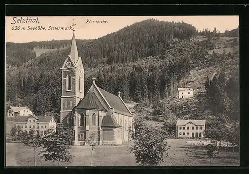 AK Selzthal, Ansicht Pfarrkirche