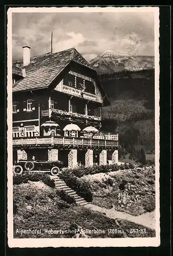 AK Veitsch, Ansicht Alpenhotel Hubertushof