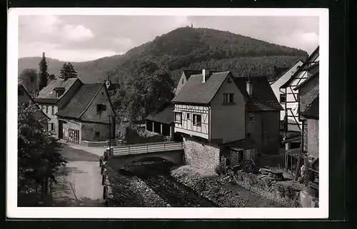 AK Neckarsteinach, Blick nach Dilsberg