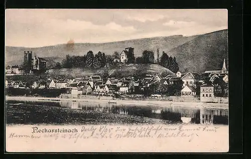 AK Neckarsteinach, Ortschaft am Flussufer
