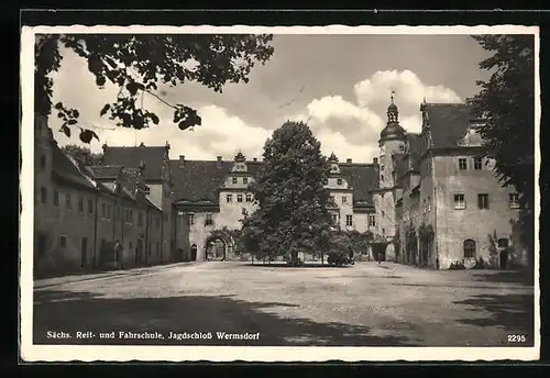 AK Wermsdorf, Sächs. Reit- und Fahrschule im Jagdschloss