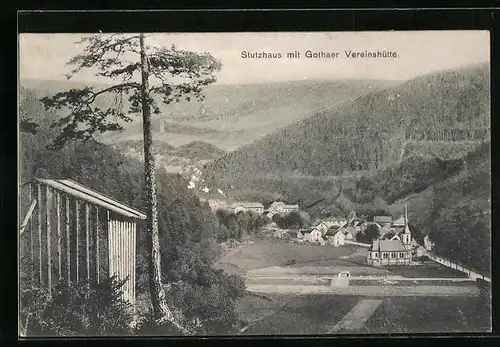 AK Stutzhaus, Totalansicht mit Gothaer Vereinshütte