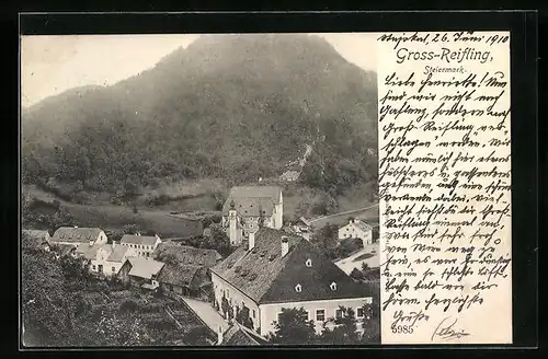 AK Gross-Reifling, Gesamtansicht aus der Vogelschau