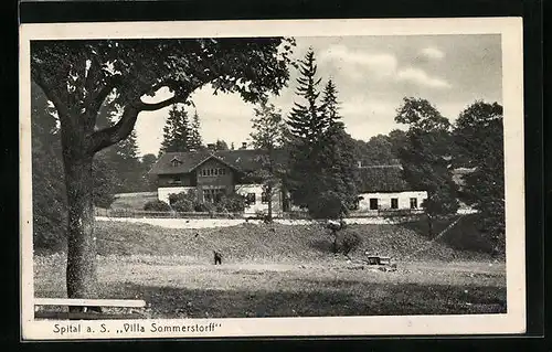 AK Spital /S., Blick gegen Villa Sommerstorff