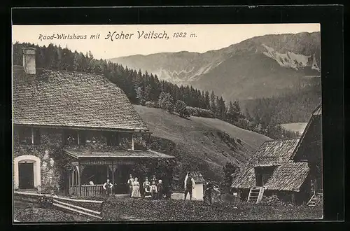 AK Hoher Veitsch, Raad-Gasthaus mit Hoher Veitsch