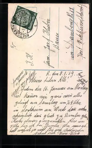 Foto-AK Photochemie Berlin Nr. 6305 /6: Mann und Frau in inniger Umarmung
