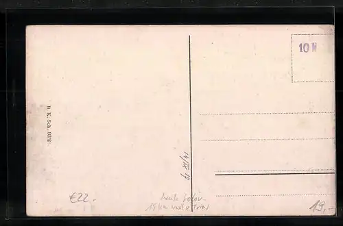 AK Divacca /Küstenland, Strassenpartie am Kirchenplatz