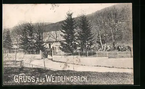 AK Weidlingbach, Gasthaus von Joh. Fenz