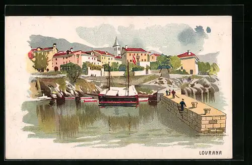 Lithographie Lovrana, Porto, Panorama