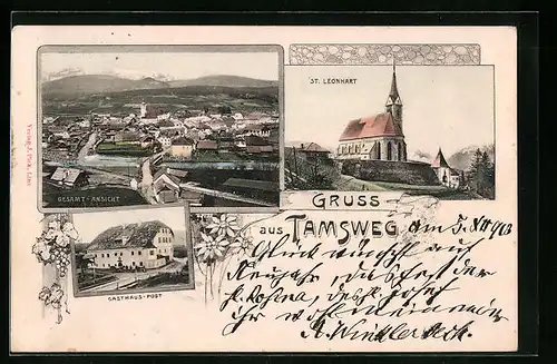 AK Tamsweg, Gasthaus Post, St. Leonhart