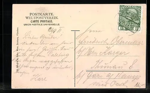 AK Golling, Strassenpartie im Ortskern