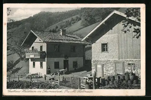 AK Thumersbach, Gasthaus Waldheim
