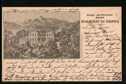 AK Salzburg-Maxglan, Kurhotel Kreuzbrückl