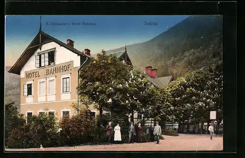 AK Selztal, R. Grillmaier`s Hotel Bahnhof