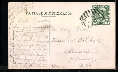 AK Rottenmann, Untere Hautpstrasse mit Gasthof zur Post und Kirche