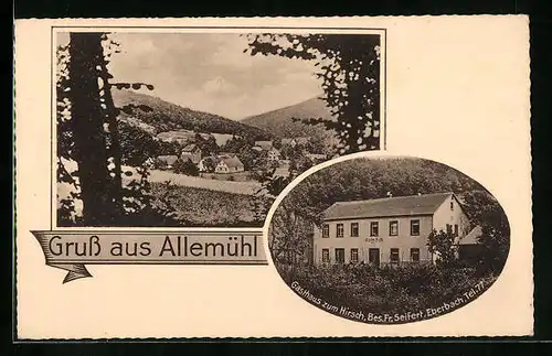 AK Allemühl, Gasthaus zum Hirsch