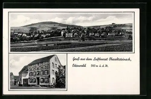 AK Oberabtsteinach /Odenwald, Gasthaus Zum goldenen Bock, Teilansicht