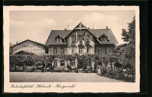 AK Klotzsche-Königswald, Bahnhofs-Hotel