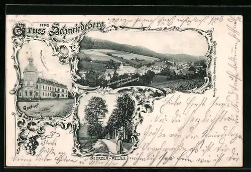 AK Schmiedeberg, Gasthof, Seufzer-Alee, Teilansicht