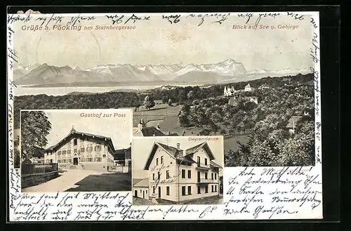 AK Pöcking / Starnberger See, Gasthof zur Post, Dépendance