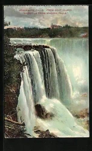 AK Niagara Falls, Horseshoe Falls from Goat Island