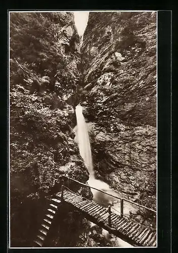 AK Imst, Wasserfall in der Rosengartenschlucht