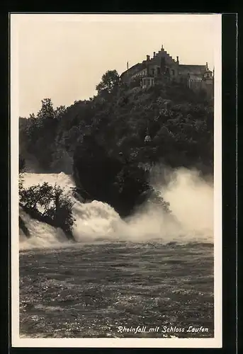 AK Neuhausen, Rheinfall mit Schloss Laufen