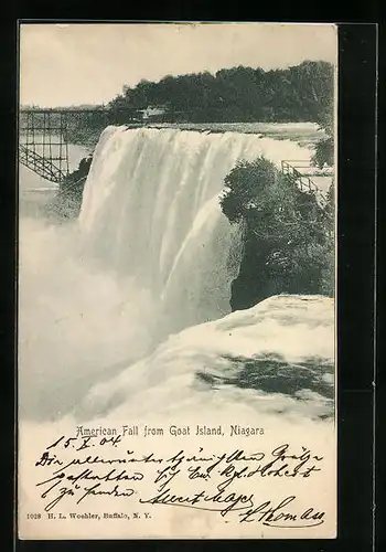AK Niagara, American Fall from Goat Island