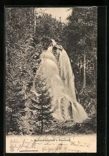 AK Radauwasserfall bei Bad Harzburg