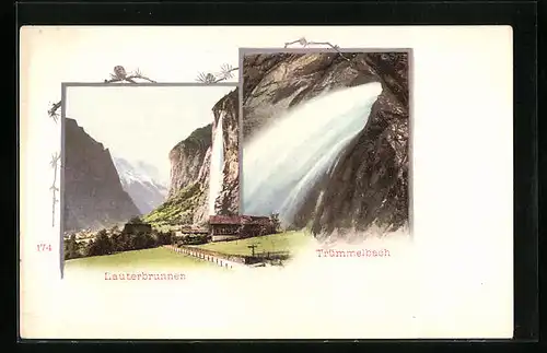 AK Lauterbrunnen, Trümmelbach-Wasserfall