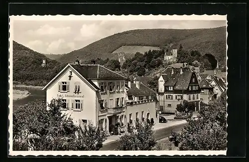 AK Neckarsteinach, Ansicht Hotel Schwalbennest