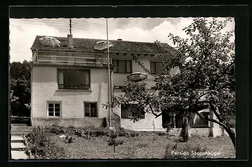 AK Ober-Schönmattenwag /Odenwald, Blick auf Pension Sonnenhügel