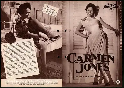 Filmprogramm IFB Nr. 3270, Carmen Jones, Harry Belafonte, Dorothy Dandridge, Regie: Otto Preminger