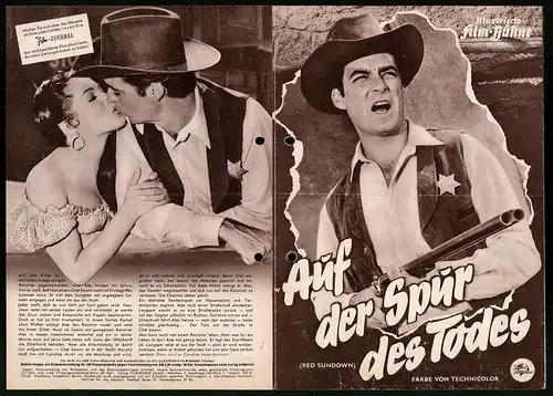 Filmprogramm IFB Nr. 3423, Auf der Spur des Todes, Rory Calhoun, Martha Hyer, Dean Jagger, Regie: Jack Arnold