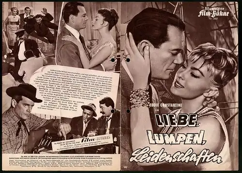Filmprogramm IFB Nr. 3807, Liebe, Lumpen und Leidenschaften, Eddie Constantine, Dominique Wilms, Regie: Patrice Dally
