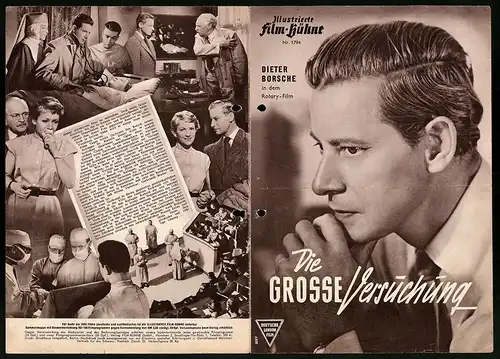 Filmprogramm IFB Nr. 1794, Die grosse Versuchung, Erich Ponto, Heinr. Gretler, Dieter Borsche, Regie: Rolf Hansen