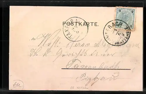 AK Unterach am Attersee, Teilansicht