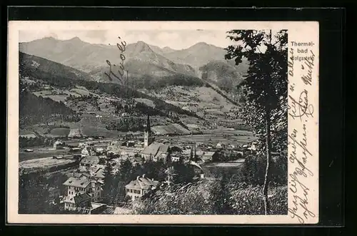 AK Hofgastein, Thermalbad mit Bergsicht