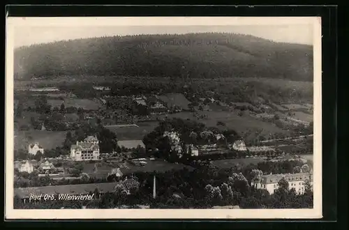 AK Bad Orb, Villenviertel in weitläufiger Waldlanschaft