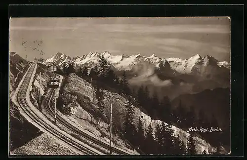 AK Rigi-Staffel, Partie der Arth-Rigi-Bahn, Rigi-Staffel bis Rigi-Kulm