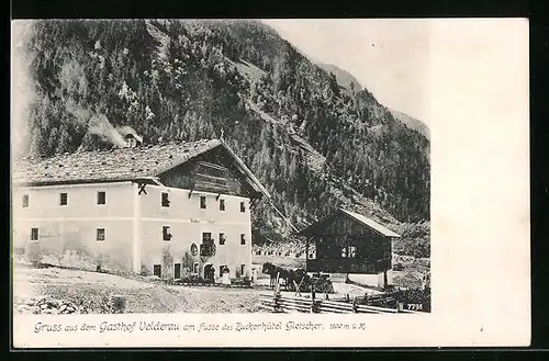 AK Neustift /Stubei, Ansicht Gasthof Volderau beim Zuckerhütel