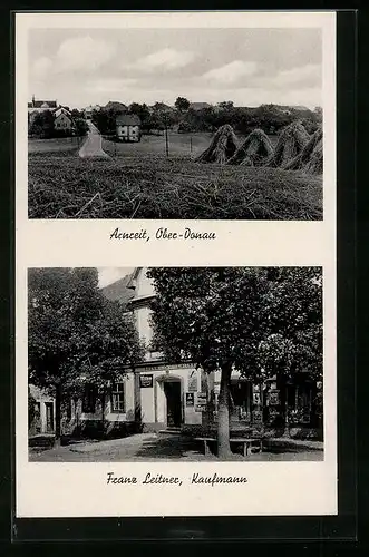 AK Arnreit, Blick auf Franz Leitner Allzweckmarkt