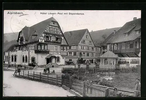 AK Alpirsbach, Hotel zum Löwen und Post