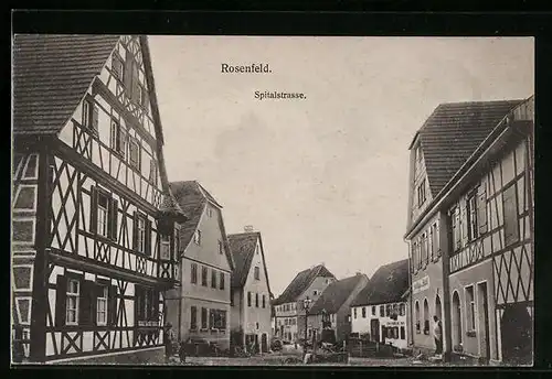 AK Rosenfeld, Blick durch die Spitalgasse